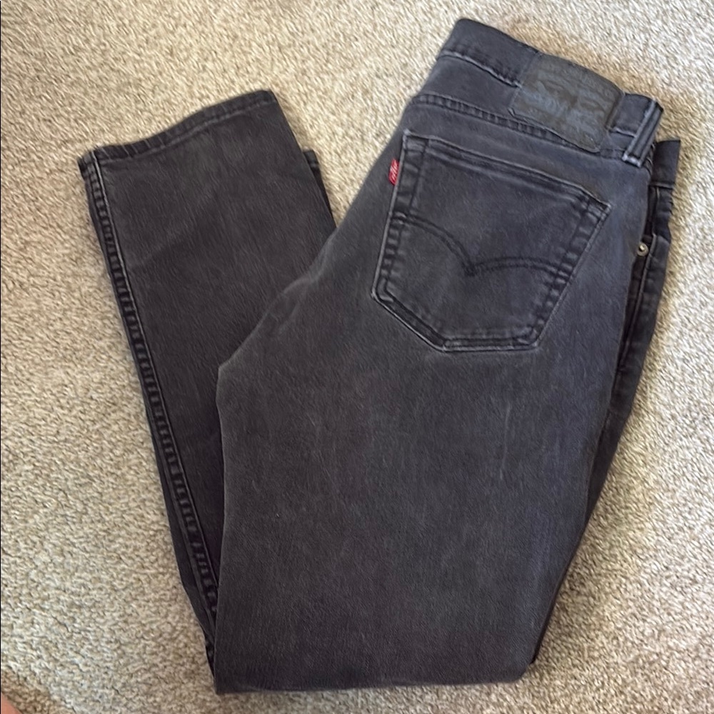 COPY - Levi's Black Slim Jeans with Distinct Weave